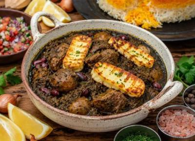 طرز تهیه قورمه سبزی با پنیر کبابی؛ تجربه ای نو از محبوب ترین خورشت ایرانی